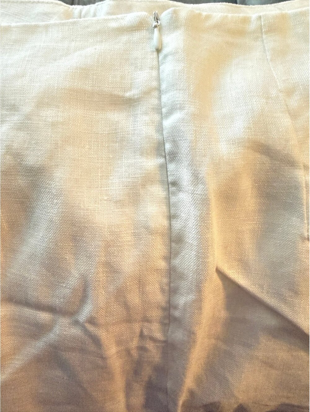 AERE High Waist 100% Linen Pants White Wide Leg Lined Side Zip Women’s Size 18 - Picture 7 of 7